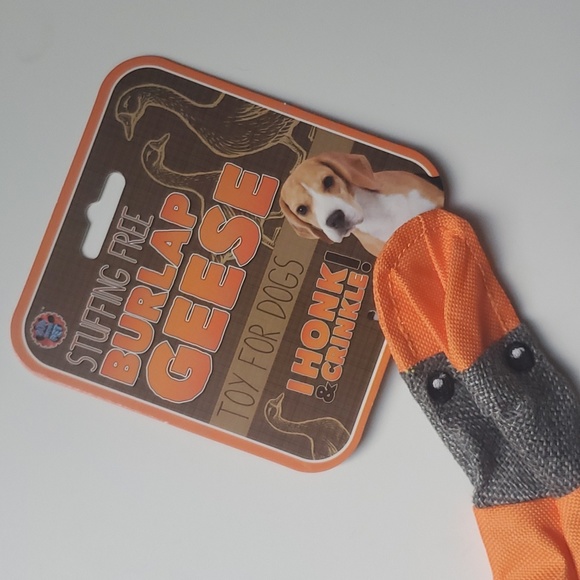 European Home Designs Stuffing Free Burlap Geese Honks & Crinkles-OS - Picture 2 of 5